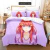 3D Print Quintessential Anime Quintuplets Bedding Set Boys Girls Twin Queen Full Size Duvet Cover Pillowcase Bed Adult Bedroom