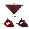 & Cat Fabric Plaid Bandana Puppy Scarf Decorative Saliva Towel
