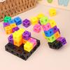 50/100Pcs Home School Preschool Connected Cube Toys For Mathematical Counting Plastic Counting
