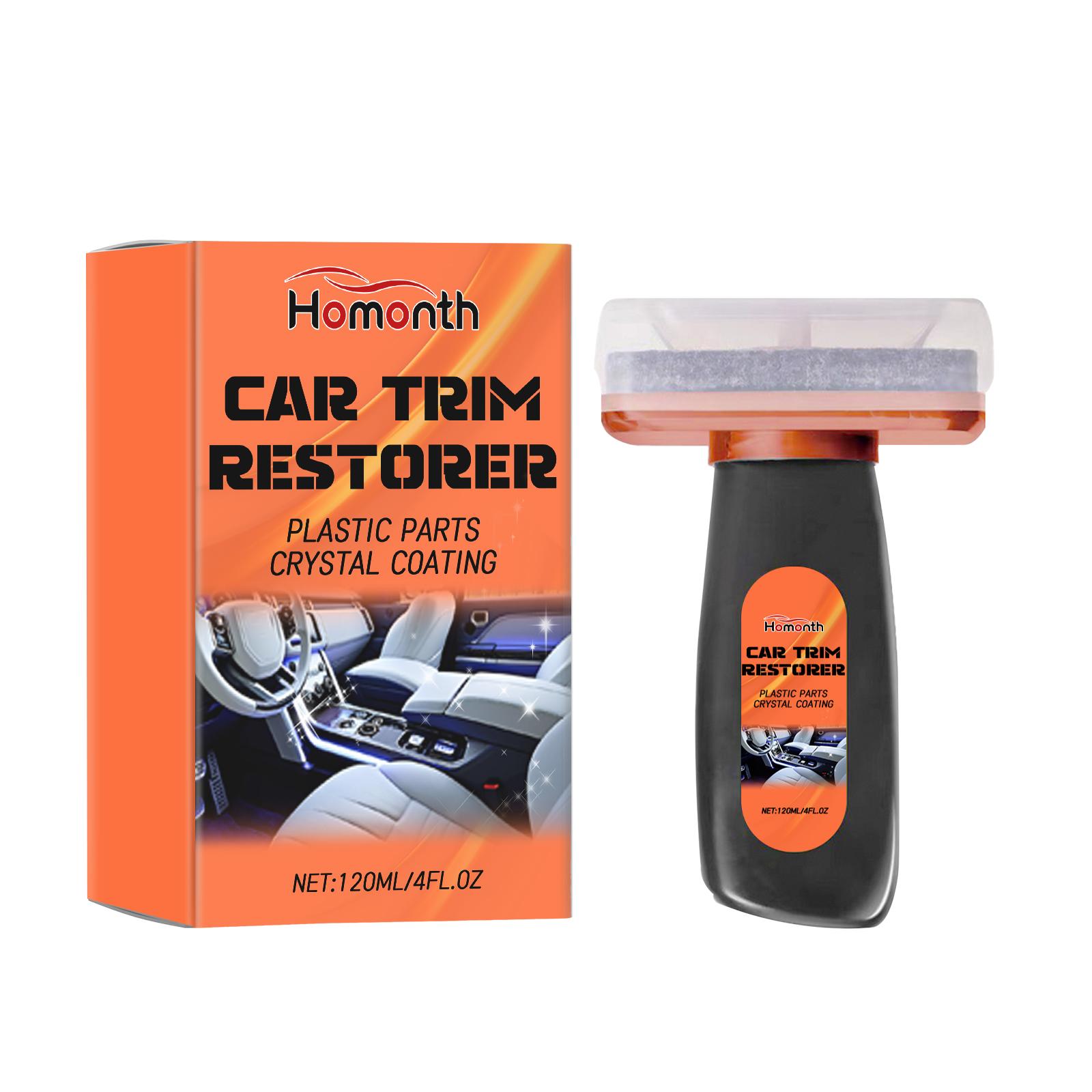 Homonth Car Interior Restorer For Dashboard And Trim Renew Cleaner And Polisher Multi Purpose Formula 120ml