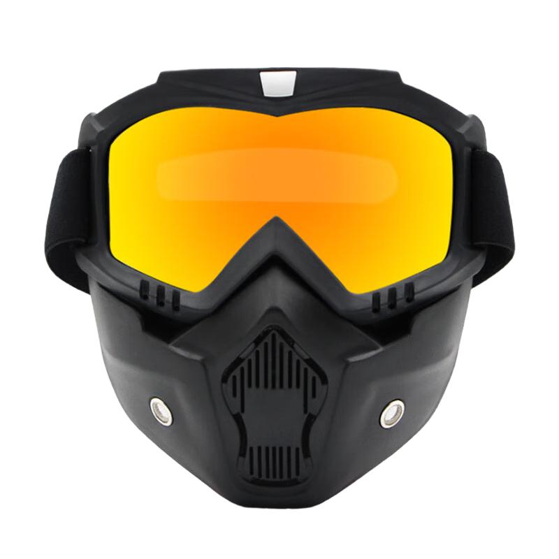 Lishi Retro Windproof Motorcycle Tactical Goggles with Face Mask (2-Pack)