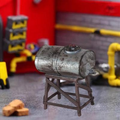 HO Scale Model Water Tank Ornament Tiny Sturdy Realistic Railway Layout Accessory Scenery
