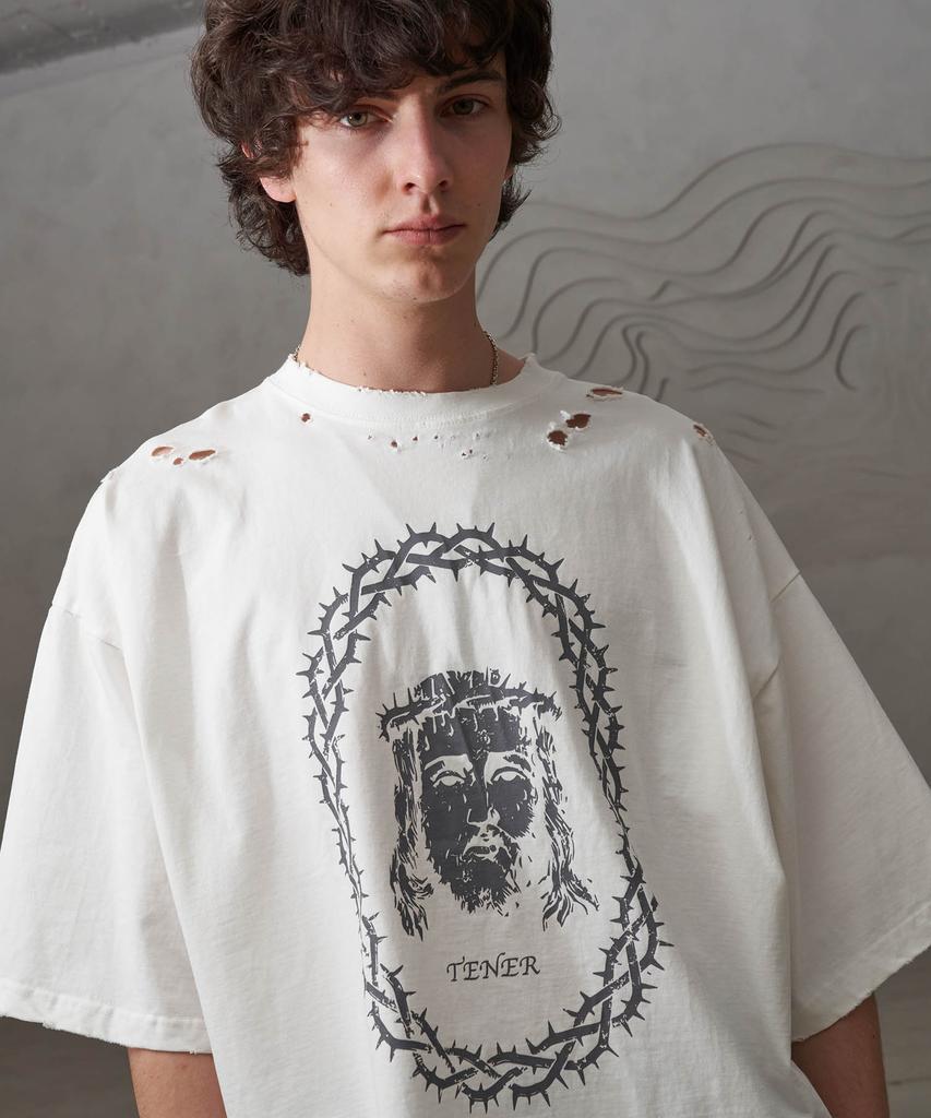 TENER Jesus Vintage T-Shirt (White)