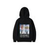 Fashion Casual Long Sleeved  Letter Printing Loose Plush Pullover With Rope Hoodie
