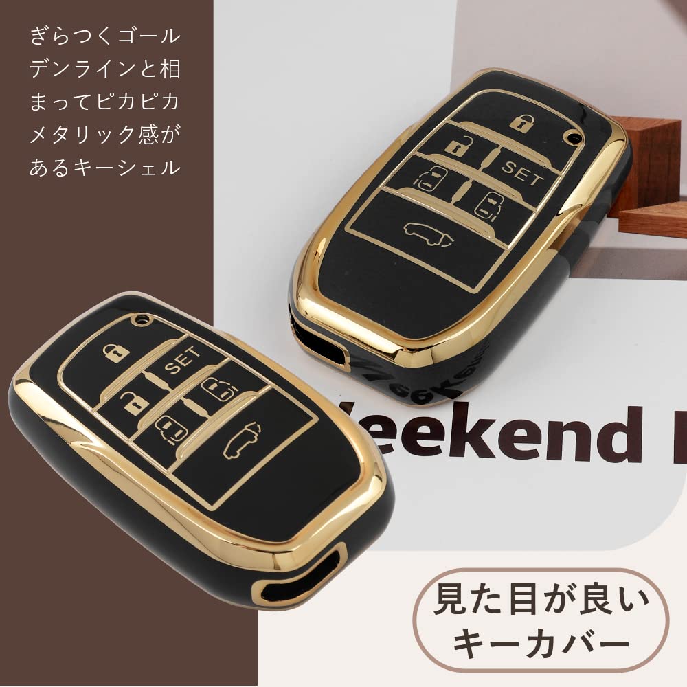 Futwod Key Case, Keychain, Alphard 30 Series, Vellfire 30 Series, Yaris Harrier Sienta, Yaris