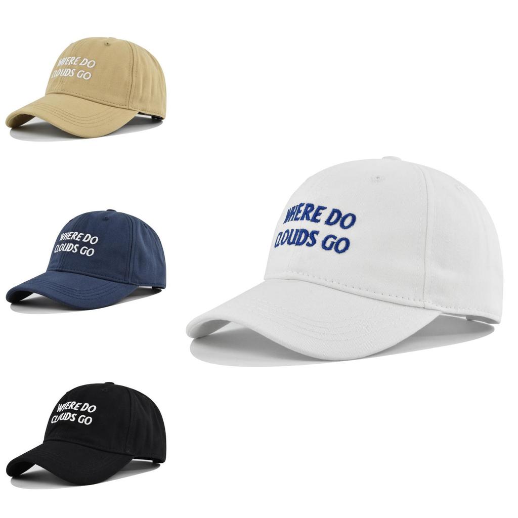 Cap Where Baseball Do Letter Embroidered Duckbill Sunshade Hat Cotton Material