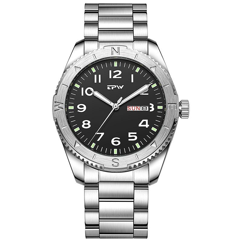 Reloj TPW para Hombre Marca Superior Fecha Reloj para Hombre Negocios Relojes Masculinos Impermeable Lujos Relojes de Pulsera para Hombre para Hombres