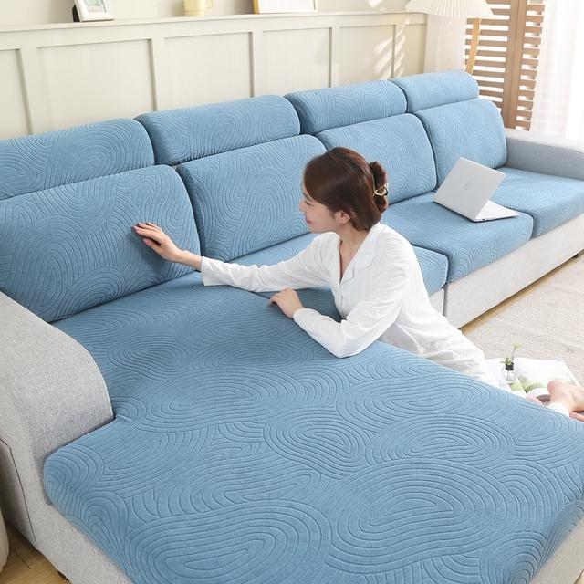 Tree Design Sofa Towel Jacquard Sofa Cover Fix Tight Anti -Slip Cushion Seat Seat Cover On Sofa Decorate Living Room Easy Install