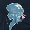 Frozen Unisex Adult Find Your Strength Anna Silhouette T-Shirt