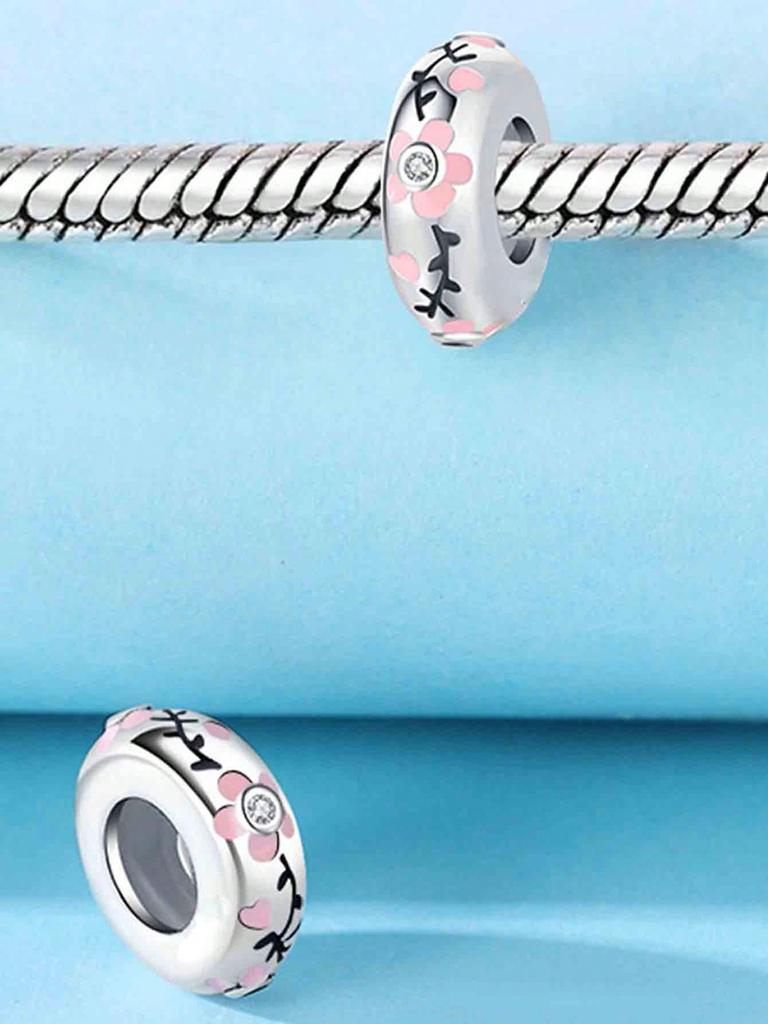 Charms Plata Copper Colors Colorful Butterflies Beads Charm Pendant For Original Bracelet For Women Diy Jewelry Love Gift