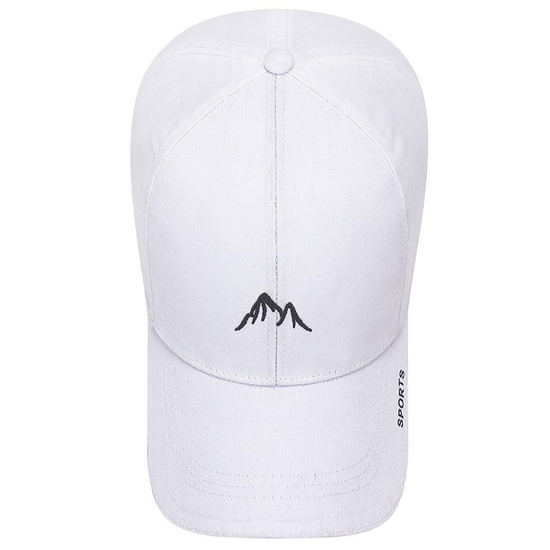 Spring and Summer New Embroidered Mountain Shade Baseball Cap Female Internet Celebrity Fashion Sandwich Sandwich Brim Letter Cap