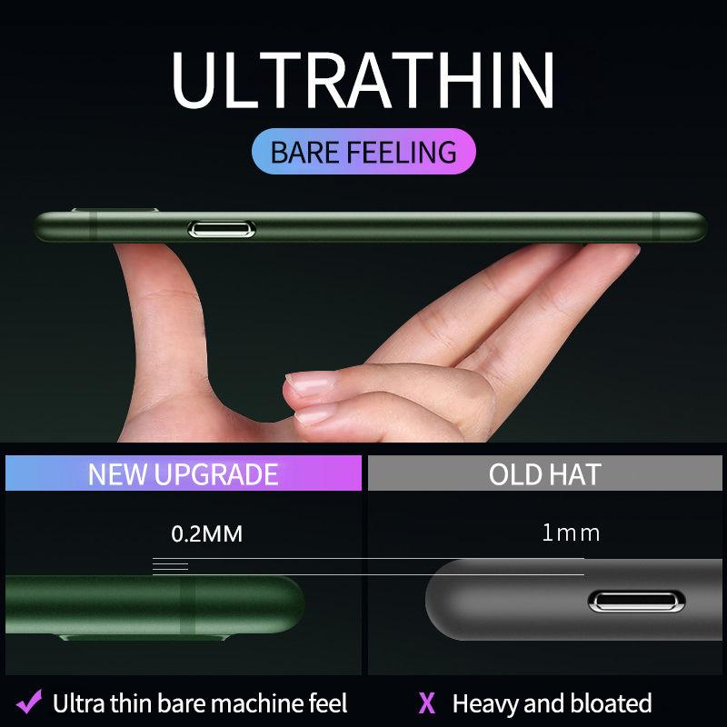 Translucent Ultra Thin PC Matte Case For iPhone 11 12 13 14 15 16 Pro Max 15 Plus Frosted Phone Cover Fundas