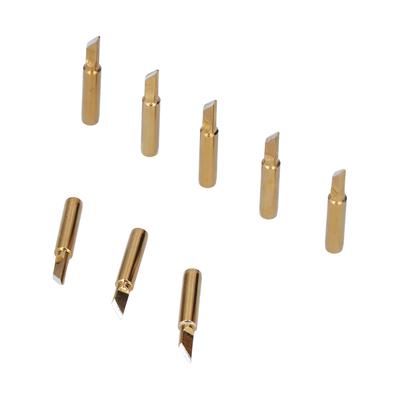 10Pcs Soldering Iron Tips Golden Solder Welding Head Replacement Accessories 60W(900M T K )