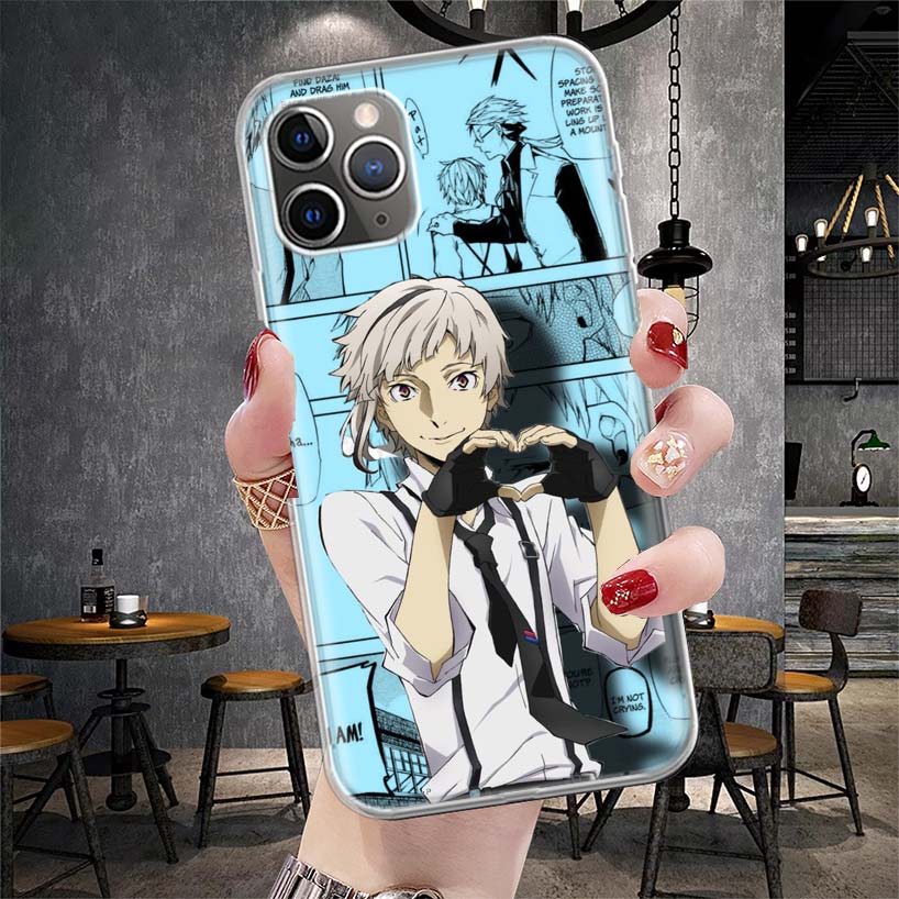 Bungo Stray Dogs Manga Soft Phone Case For IPhone 11 17 Air 16E 16 Pro Max 15 + 14 Plus 13 Mini 12 Apple 7 SE 8 Fundas Coque 11