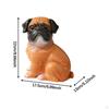 Pug Shape Tissue Holder Small Dog Statue Bedroom Bar Entryway Decorative Creative Apartment Porch