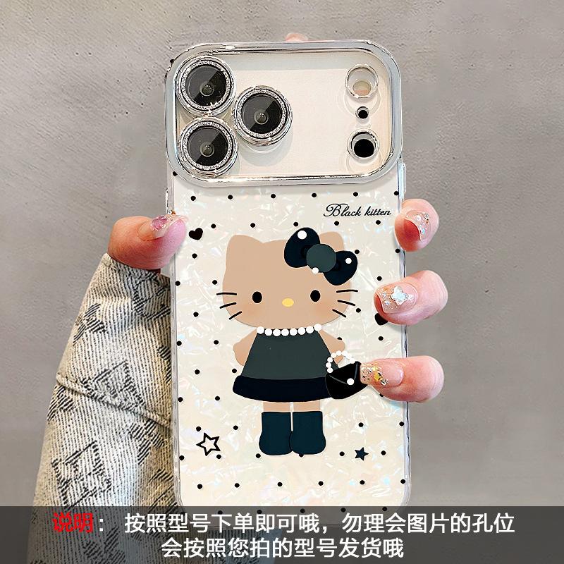 Polka Dot Cat Is Suitable for 11promax Apple Mobile Phone Case Iphone11 with Bracelet 11 Xiaoxiangfeng 11 Cartoon Woman