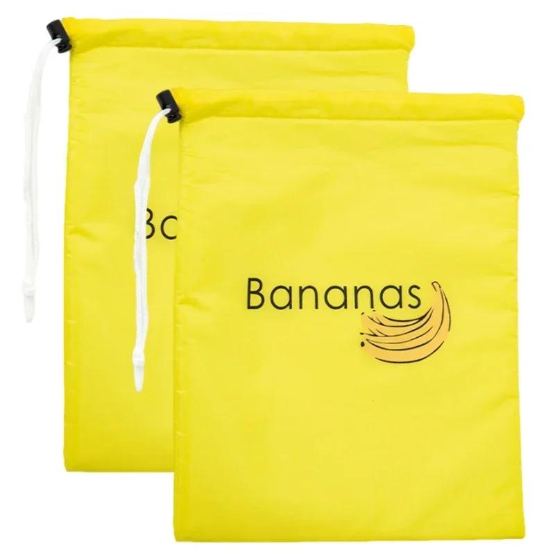 1/2 pz Sacchetto Tascabile a Grappolo di Banane Riutilizzabile Sacchetto per la Conservazione del Cibo Sacchetto per la Conservazione di Frutta e Verdura Isolato e Antiurto Sacchetto da Shopping