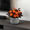 Decorative Table Centerpiece 3D Printed Hollow Vase, Modern Geometric Flower Container, Minimalist Desktop Organizer for Dried Flowers Niche Interior