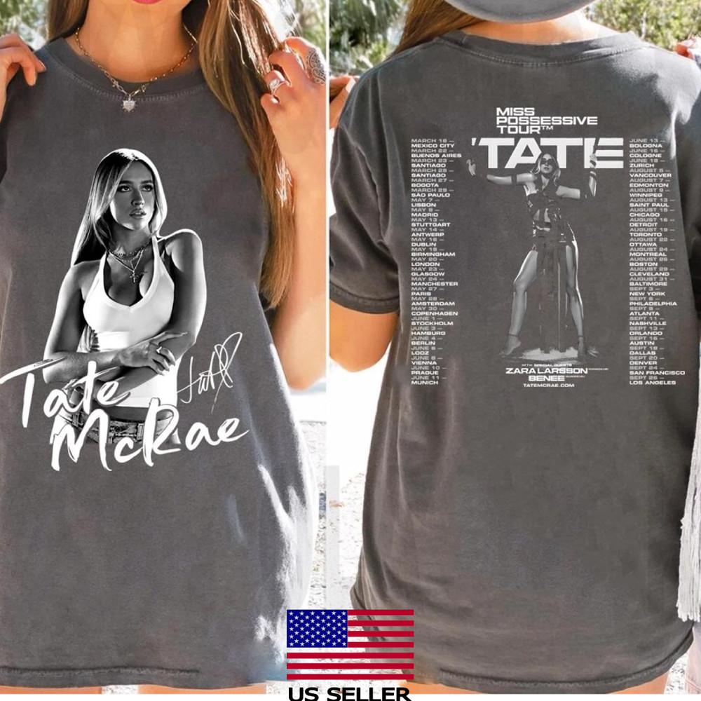 Tate McRae Miss Possessive Tour 2025 Shirt, Tate McRae Concer Fastship Unisex T-Shirt XXXXL