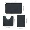 Set of 3 Bathroom Rugs Super Absorbent Nonslip Foot Mats European Shower Mat