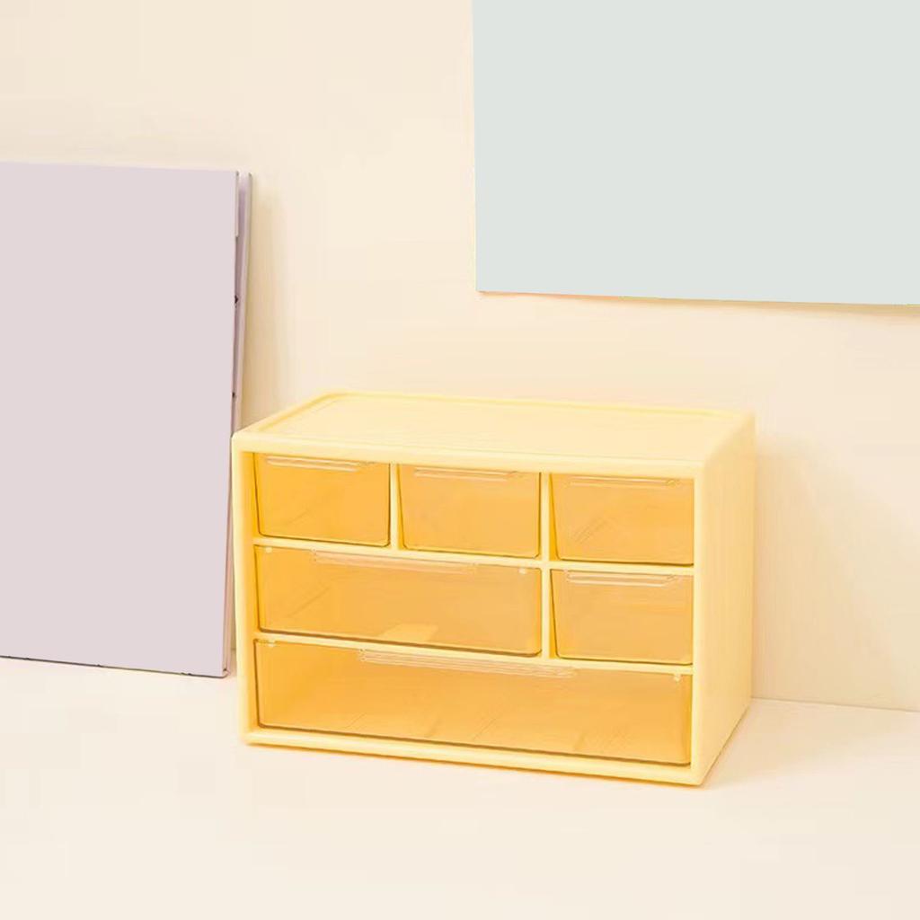 Desktop Storage Box Plastic Space Saving Large Capacity Desktop Drawer   for Dressing Table   School
