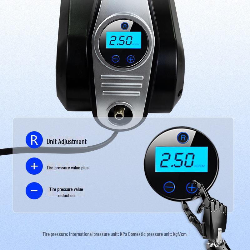 Multifunctional Four-in-One Portable Car Vacuum Cleaner: High-Power Air Pump & Handheld Tool