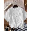 American Street Ins Retro Hiphop Printed Shortsleeved Tshirt Simple Versatile Suitable Summer Women Casual Halfsleeved Tops