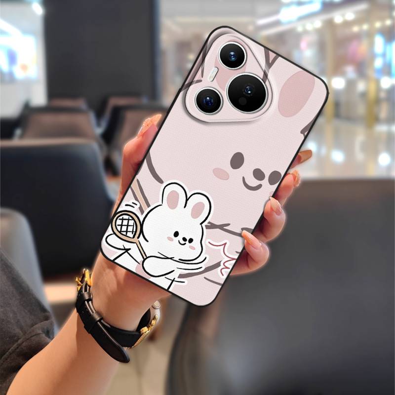 Full wrap Protective Phone Case For Huawei P70 Pro/Pura 70 Pro+ Back Cover TPU Waterproof Cartoon Couple Phone Pouch