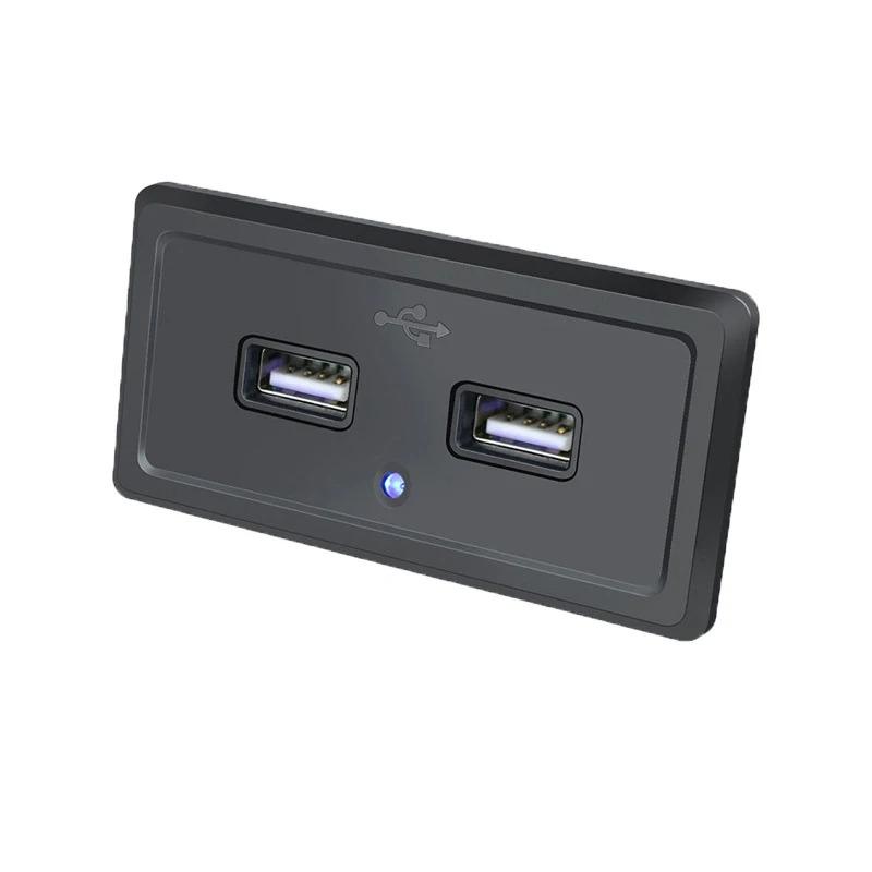 

12V/24V In Car USB Charging Socket Motorhome USB Panel Mobile Charger QC3.0+PD3.0 Fast Charging for RV Bus touring car Boats