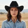 Popular Fedoras Hat Adjustable Band Western Hat For Concerts Parties And Everyday Use Women Men Unisex Party Headwear