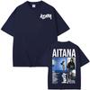 2026 Singer Aitana Cuarto Azul Tour Camisetas Gráficas Unisex Moda Femenina Estética Camiseta de Manga Corta Algodón Camiseta Casual