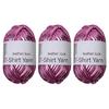 3 Rolls Metallic Polyester Cord 32.8Yard Each Knitting Thread Yarn For Handmade Bag Purses Wallets Braiding Stitching