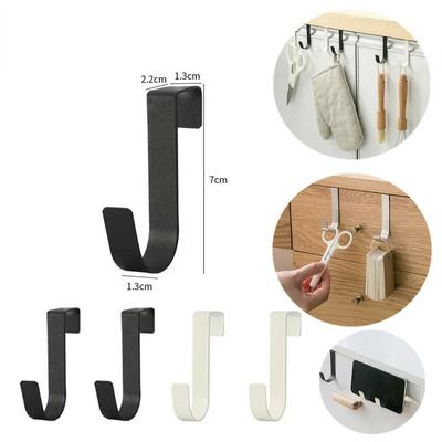 Ganchos multiuso para porta de armário de cozinha, gancho para pendurar roupas, casaco, chapéu, toalha, gancho de armazenamento, acessórios para banheiro