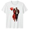 Romantic Couple Valentines Day Mens T-Shirt Womens Tee Graphic Unisex Top