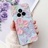 For Realme 14 Pro 14Pro+ Elegant Floral Cat Printed Phone Case For Realme 14 Pro Plus 14Pro 5G Soft Silicone TPU Cases
