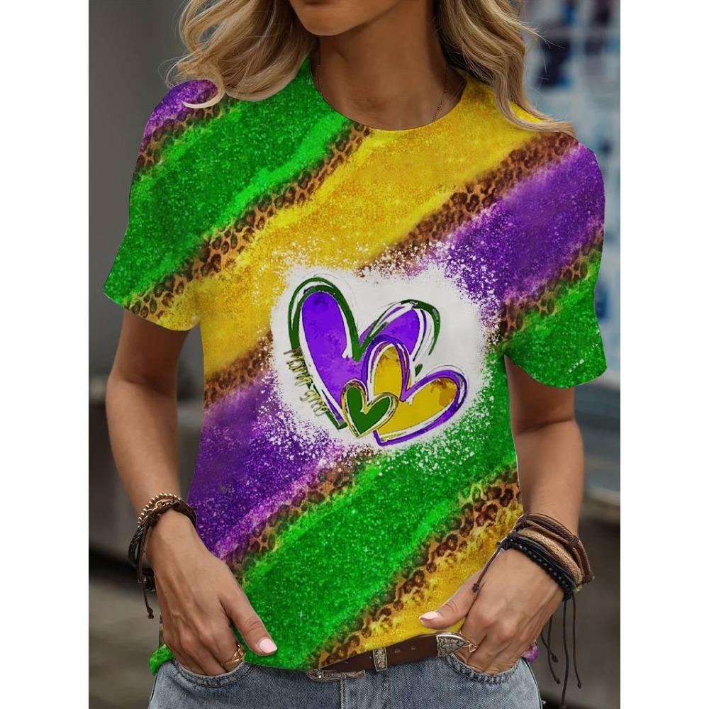 Clothes TShirts Summer 2025 Women's Clothing Short Sleeve 3D Print Cartoon T-shirts Clothing