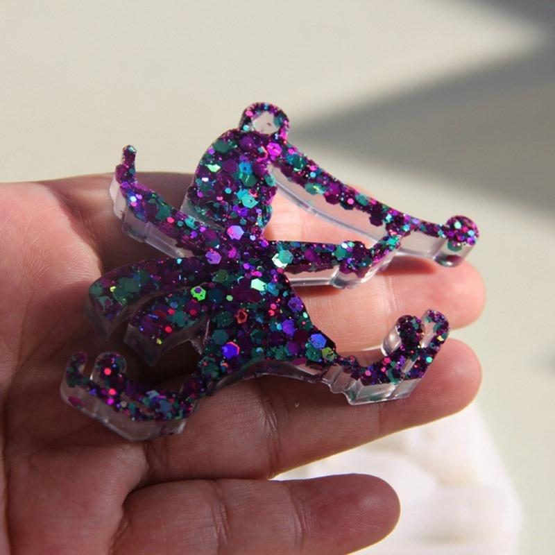 Silicone Elf Pendant Mold Easy Demolding Epoxy Mould For Handmade Jewelry Keychains Christmas Tree Ornaments