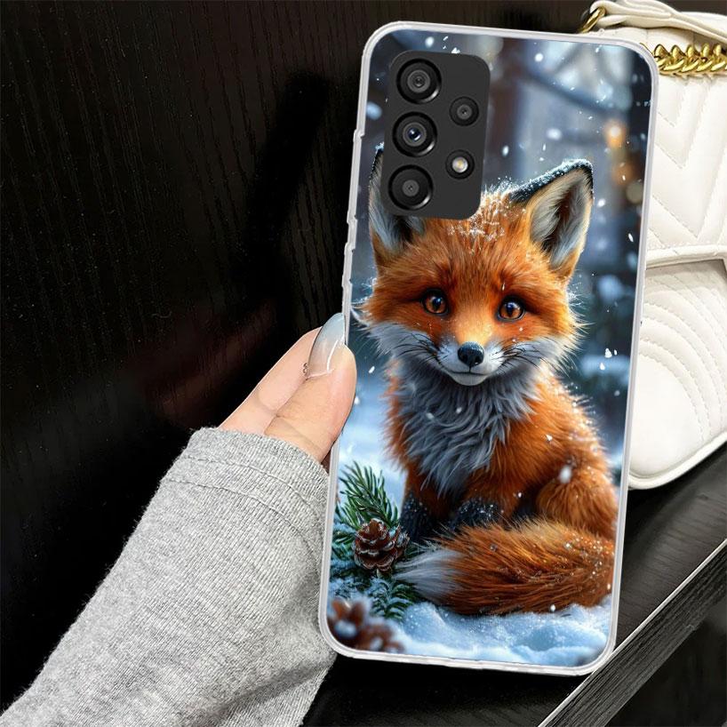 Animal Fox Case for Samsung Galaxy A52 A42 A32 A22 A12 A51 A50 A02S Phone Cover A41 A31 A21S A40 A30S A20E A10S A71