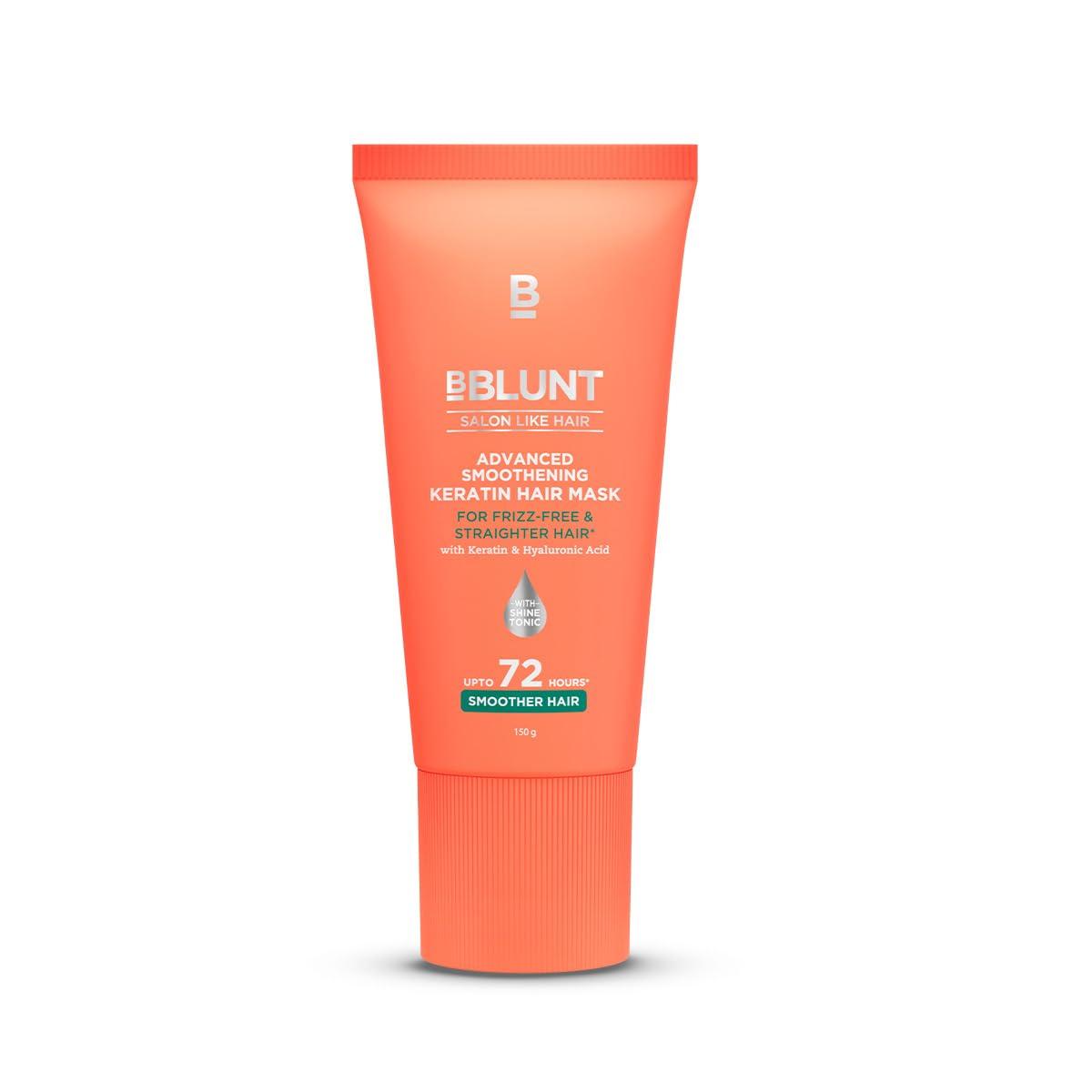 

BBLUNT Advanced Smoothening Hair Mask For Frizz Control, Straight Look, Deep Nourish, High Shine, All Hair Types 150 g
