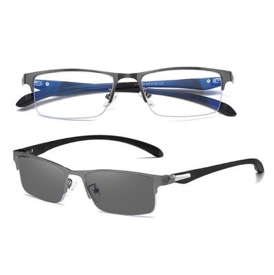משקפי REONAS חוסמי אור כחול עם פוטוכרומטי וטכנולוגיה להפיכה למשקפי שמש לעסקים או לפעילות חוץ מעל מותג UV 2
