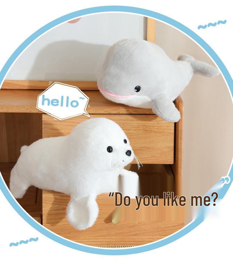 Ocean Series Dolphin Plush Toy - Cute Girl Gift & Aquarium Event Decor Pillow