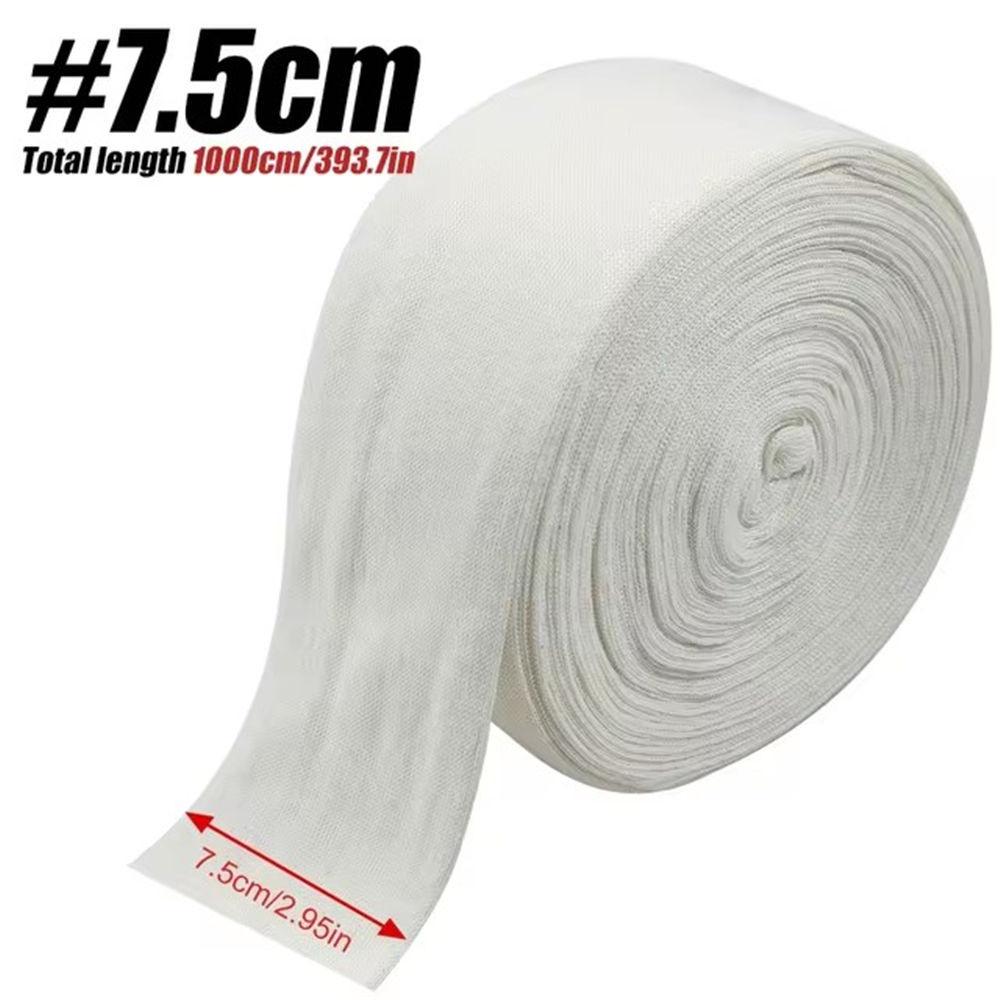 1 Rolle Elastische Schlauchbandage, 10M - Naturfarbe, für Große Knie-Stützbandage - Mittlerer Oberschenkel, Baumwolle Spandex