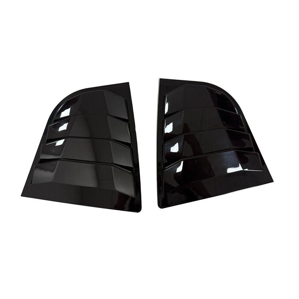 

For KIA Forte K3 2013 2014 2015 2016 2017 2018 ABS Rear Window Louver Scoop Cover Side Vent Trim Car Adhesive Accessories Parts Gloss Black