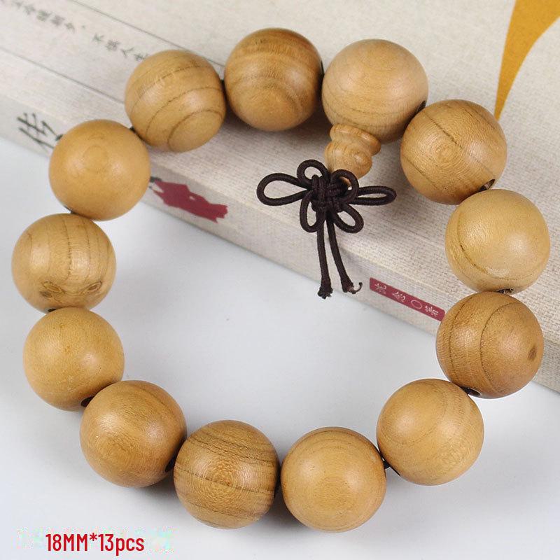 Браслет з буддійських намистин персикового дерева: 108 намистин Культурний та мистецький аксесуар