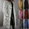 Plus Size 5XL Casual Streetwear Hooded Sweater Coat Fashion Women’s Long Sleeve Knitted Cardigan Coat Autumn Winter