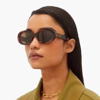 New Fashion Summer Vintage Small Square Frame Oval Sunglasses Women Retro Punk Rectangle Sun Glasses Eyewear Shades
