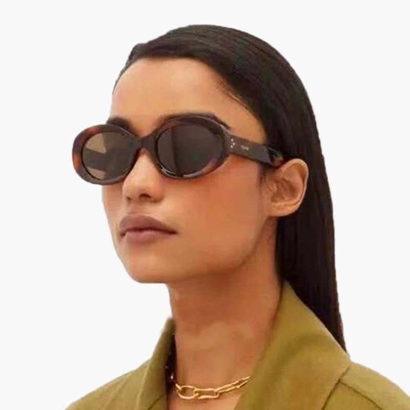 New Fashion Summer Vintage Small Square Frame Oval Sunglasses Women Retro Punk Rectangle Sun Glasses Eyewear Shades