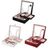 Elegant Style Leather Jewelry Box With Large Capacity For Home Organization And Gift Giving