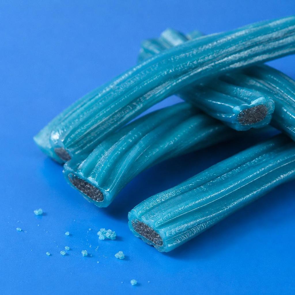 YEM Blueberry Raspberry Long Strip Filled Gummy Candy 70g