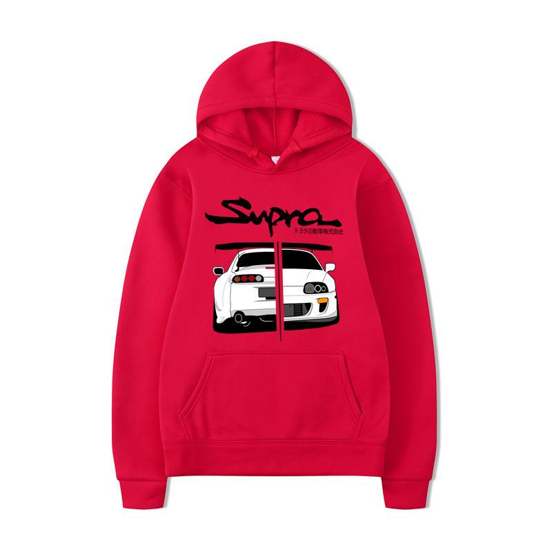 New Men's Daily Sweater, Header D Racing Autumn Sweater with Hat